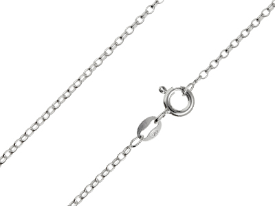 Sterling Silver 1.7mm Belcher Chain 2050cm Unhallmarked 100 Recycled Silver