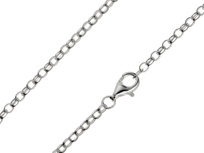 Sterling Silver 2.5mm Belcher Chain 1845cm Unhallmarked 100 Recycled Silver