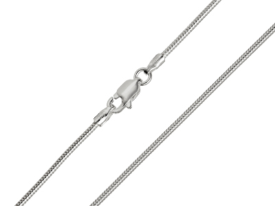 Sterling Silver 1.2mm Round Snake  Chain 2255cm Unhallmarked 100   Recycled Silver
