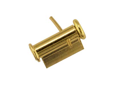 18ct Yellow Gold Tube Brooch Catch 6.5m Side Opening - Standard Image - 1