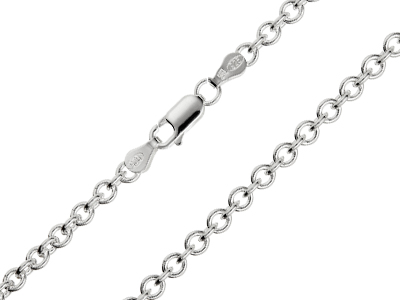 Sterling Silver 3.9mm Trace Chain  1845cm Hallmarked, 100 Recycled Silver