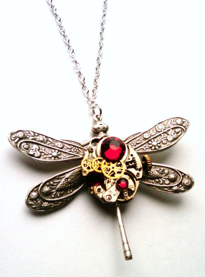 Mechanical Dragonfly Necklace