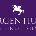 Argentium logo, Featuring the Winged Unicorn