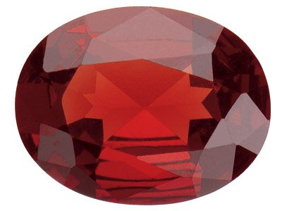 Garnet, Oval, 9x7mm