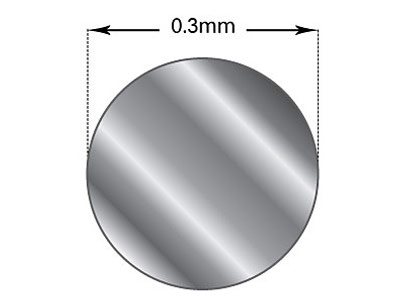 Fine Silver Round Wire 0.30mm X 3m  Fully Annealed, 2.2g, 100% Recycled Silver - Standard Image - 2
