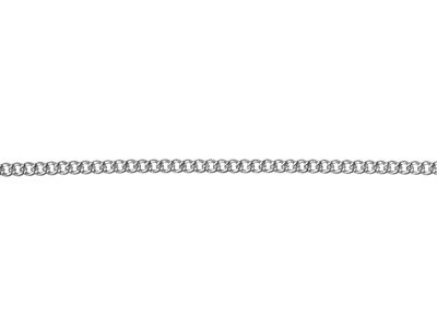 Silver Plated 1.2mm Curb Chain     18