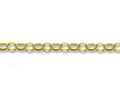 9ct Yellow Gold 2.3mm Loose Belcher Chain