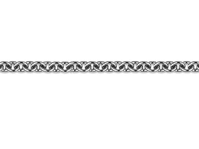 Platinum 1.1mm Round Loose Trace   Chain