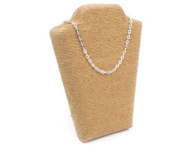 Sterling Silver 5.3mm Loose Flat   Trace Chain, 100% Recycled Silver - Standard Image - 3
