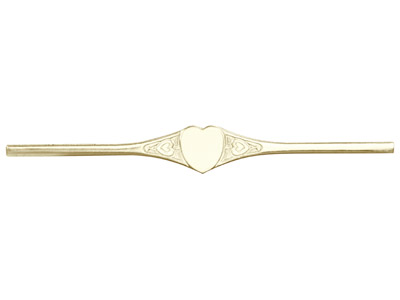 9ct Yellow Gold Flat Ring L148     1.20mm Hallmarked Fully Annealed   Heart Signet, 100 Recycled Gold