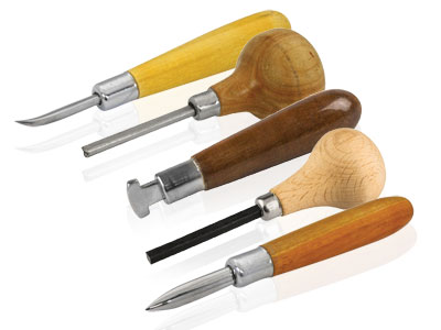 Jewellers Complete Stone Setting   Tools Set Of Pushers, Rockers And  Burnishers, Set Of 5 - Standard Image - 1