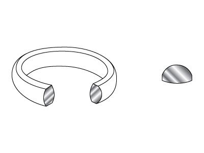 Platinum Court Wedding Ring 3.0mm, Size K, 5.2g Medium Weight,        Hallmarked, Wall Thickness 1.67mm - Standard Image - 3