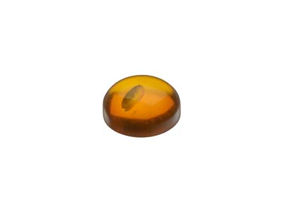 Natural Amber, Round Cabochon, 6mm - Standard Image - 3