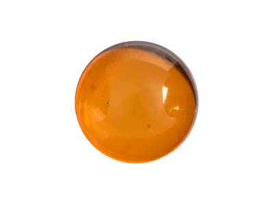 Natural-Amber,-Round-Cabochon,-10mm