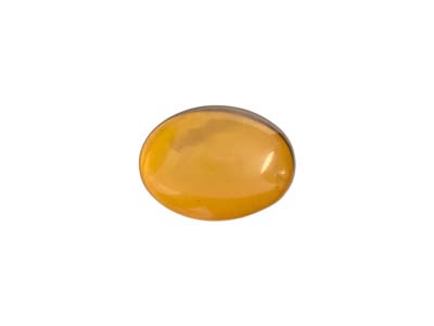 Natural Amber, Oval Cabochon, 8x6mm - Standard Image - 1