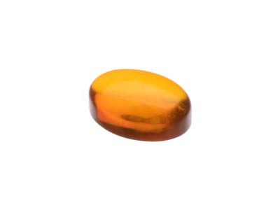 Natural Amber, Oval Cabochon, 8x6mm - Standard Image - 3