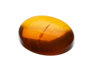 Natural Amber, Oval Cabochon,      12x10mm - Standard Image - 3