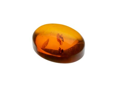 Natural Amber, Oval Cabochon,      10x8mm - Standard Image - 3