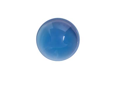 Blue Agate Round Cabochon 8mm - Standard Image - 1