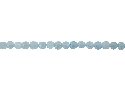 Aquamarine Opaque Button Fc 8mm String