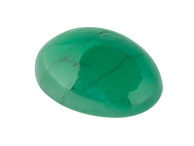 Emerald, Oval Cabochon, 7x5mm - Standard Image - 1
