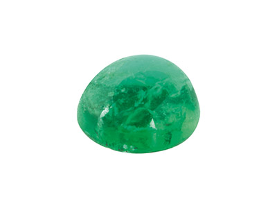 Emerald, Round Cabochon, 4mm - Standard Image - 1
