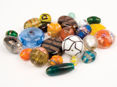 Intricate Fancy Glass Mix Beads, 100g