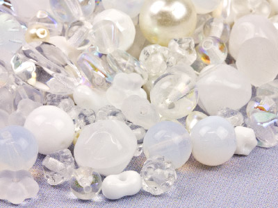 Preciosa Czech Bridal Glass Bead   Mix, 50g - Standard Image - 2