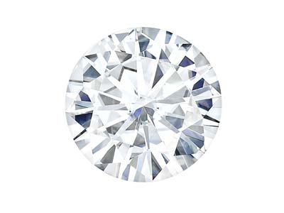 Moissanite By Charles And Colvard, Round Brilliant 4mm, Colour G H I