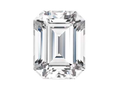 Charles And Colvard Moissanite,    Forever One, Emerald Step 5x3mm,   Colour D E F