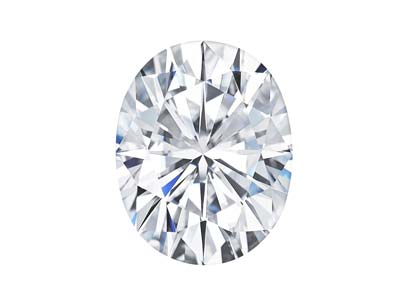 Charles And Colvard Moissanite,    Forever One, Oval Brilliant 6x4mm, Colour D E F