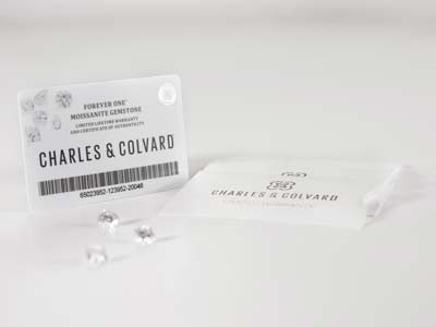 Charles And Colvard Moissanite,    Forever One, Oval Brilliant 8x6mm, Colour D E F - Standard Image - 3