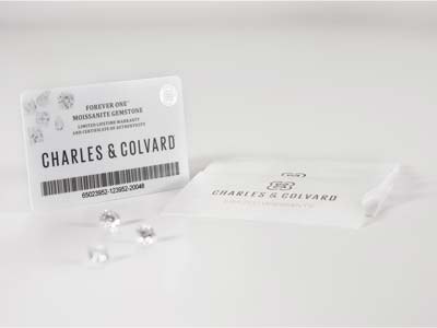 Charles And Colvard Moissanite,    Forever One, Round Brilliant 4mm,  Colour D E F - Standard Image - 3