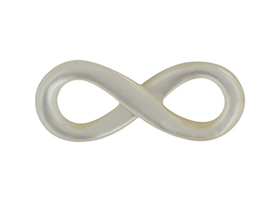 Mother of Pearl White Small        Infinity Design