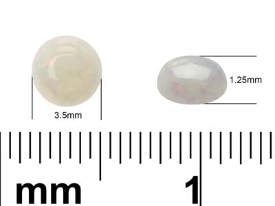 Opal, Round Cabochon, 3.5mm - Standard Image - 3