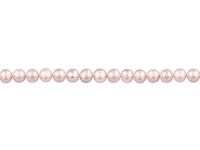 Cultured Pearls Fresh Water,       6-6.5mm, Lavender/pink, Potato     Round, 16