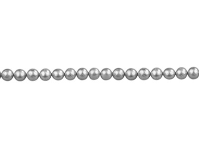 Cultured Pearls Fresh Water,        6-6.5mm, Silver Grey, Potato Round, 16