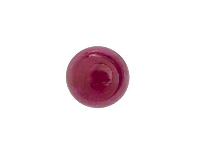 Ruby, Round Cabochon, 5mm