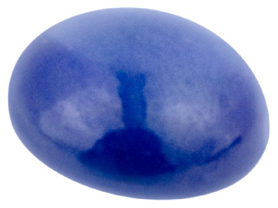 Sapphire, Oval Cabochon, 6x4mm - Standard Image - 1
