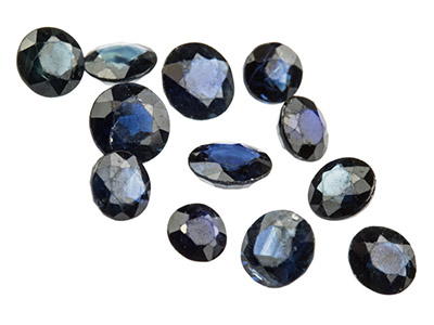 Sapphire, Round, 3mm+ Mixed Sizes, Pack of 12, - Standard Image - 1