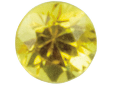 Yellow Sapphire, Round, 2.5mm