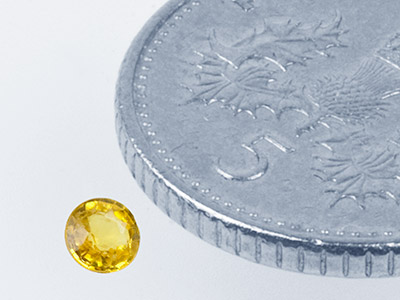 Yellow Sapphire, Round, 3mm - Standard Image - 2