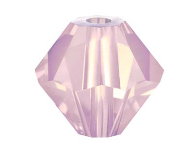 Preciosa Crystal Pack of 12,       Bicone, 6mm, Rose Opal