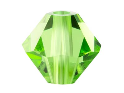 Preciosa Crystal Pack of 12,       Bicone, 6mm, Peridot - Standard Image - 1