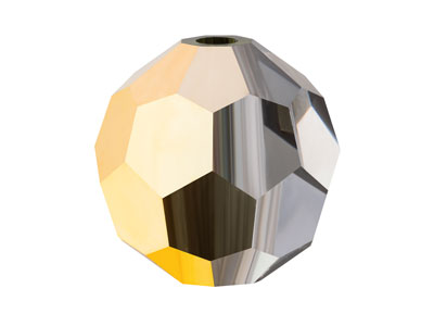 Preciosa Crystal Pack of 12, Round Bead, 4mm, Crystal Aurum - Standard Image - 1