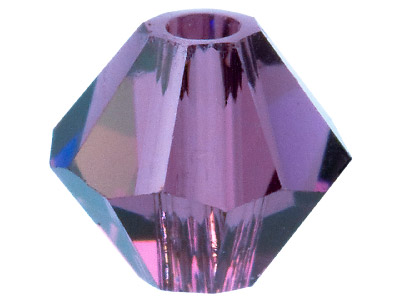 Swarovski Crystal Pack of 24 Bicone, 5328, 4mm Amethyst