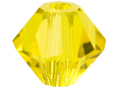 Swarovski Crystal Pack of 24 Bicone, 5328, 4mm Citrine