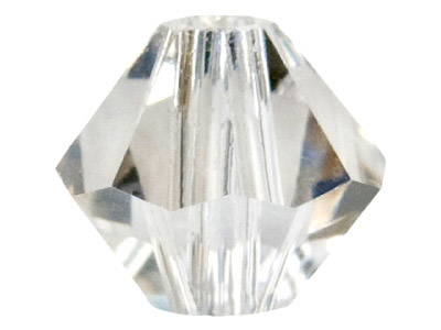 Swarovski Crystal Pack of 24 Bicone, 5328, 4mm Silver Shadow