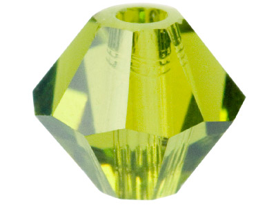 Swarovski Crystal Pack of 24 Bicone, 5328, 4mm Olivine