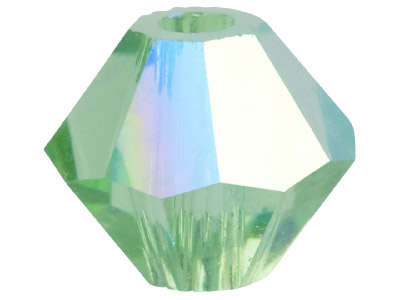 Swarovski Crystal Pack of 24 Bicone, 5328, 4mm Peridot Ab